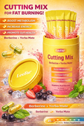 LeeFar Cutting Drink Mix – Strawberry Açaí Flavor – 30 Servings